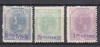 ROMANIA 1896 POSTA ROMANA IN TURCIA PE SPIC DE GRAU SUPRATIPAR VIOLET LIPSA GUMA, Nestampilat