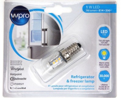 Bec frigider E14-T25-1W Whirlpool 484000008964 foto