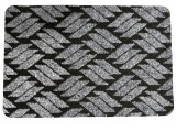 Covor Pentru Usa Intrare, Venessia 888 , Antiderapant, Negru / Gri, 40x60 cm - 40x60
