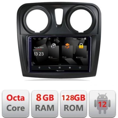 Navigatie Dacia Sandero Logan Lodgy 2012-2020 5960Pro-sandero Android Octa Core Qualcomm 2K Qled 8+128 DTS DSP 360 4G Optical CarStore Technology foto