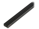 Radiator extrudat cu aripioare negru 1000mm