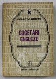 CUGETARI ENGLEZE , antologie de HORIA HULBAN ..DUMITRU DOROBAT , 1980