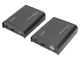 &Icirc;ntrerupător KVM Negru Cat 5e/6