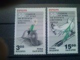 BULGARIA 1995 EUROPA - PACE SI PRIETENIE Serie 2 valoari MNH**, Nestampilat