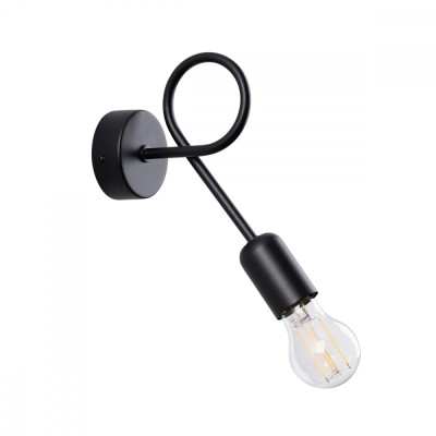 Lampă De Perete Super Negru Oțel 1 Bec Neregulat Industrial De Interior foto
