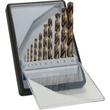 Bosch PRO Stainless Steel HSS-Co - Set burghie metal HSS-CO 1-10 mm tija cilindrica 10 bucati
