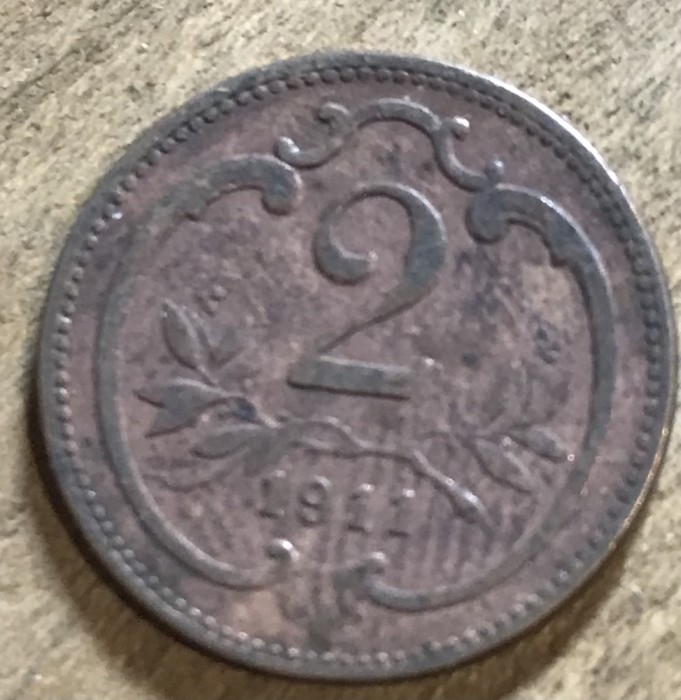 MNDSTR AUT24 Austro-Ungaria 2 hellar 1911