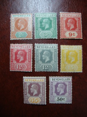 SEYCHELLES GEORGE V 1917/21 MH foto