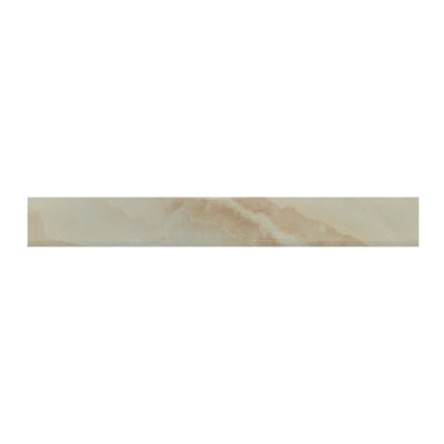 Plinta gresie portelanata Fenda Onyx Beige, imitatie marmura, bej, lucioasa, 7.5 x 60 cm foto