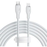 Cablu alimentare si date Baseus Pudding, Fast Charging Data Cable pt. smartphone, USB Type-C la Iphone Lightning 20W, 1.2m, alb