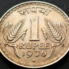 Moneda 1 RUPIE - INDIA, anul 1976 *cod 5218 = excelenta