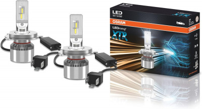 Set 2 Buc Led Osram H4 12V 13W P43T 6000K Alb LEDriving SL 64193DWXTR foto