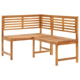 Gossi banca de colt pentru gradina, 140 cm, lemn masiv de acacia