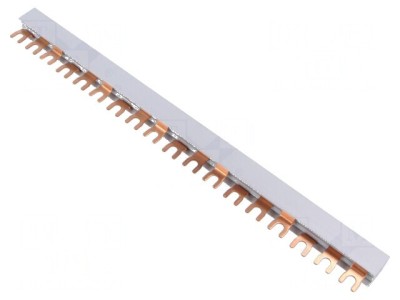Bară colectoare 10mm&amp;sup2; Poli 3 Unom 400V 63A tip pieptene PVC foto