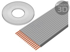 Cablu bandă 0,635mm litat Cu neecranat PVC gri 30,5m 3M