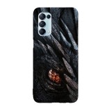 Husa compatibila cu Oppo A55, Viceversa, model Dragon eye Game of Thrones, Silicon, TPU, Transparent, Carcasa