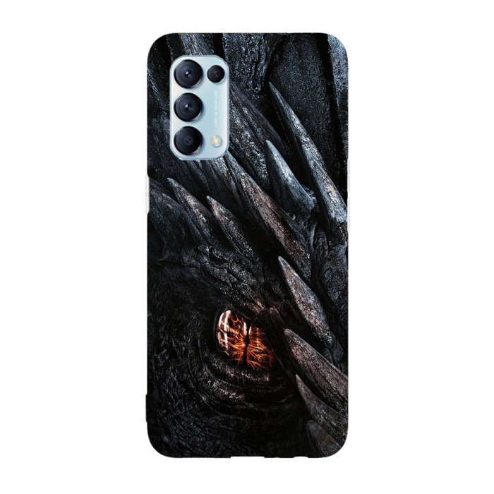 Husa compatibila cu Oppo Find X5, Viceversa, model Dragon eye Game of Thrones, Silicon, TPU