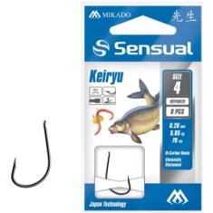 Carlige Legate Mikado Sensual Keiryu, 70cm, Nr.10, 0.12mm, 8buc/plic foto