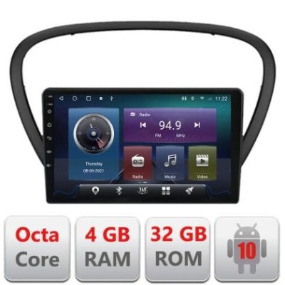 Navigatie Peugeot 607 Android radio gps internet Octa core 4+32 Kit-607+EDT-E409 CarStore Technology foto