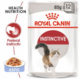 Cumpara ieftin Royal Canin Instinctive Adult hrana umeda pisica (aspic), 12x85 g