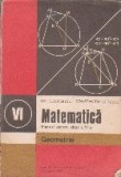 Matematica - Geometrie, Manual pentru clasa a VI-a (Cuculescu, Ottescu Editie 1984)