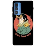 Husa compatibila cu Motorola Edge 20 Lite model Stay Low Key, Silicon, TPU, Viceversa, Transparent, Carcasa