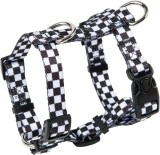 Ham pentru caine ASTORPET, poliester/metal, alb/negru, S