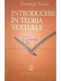 Emanuel Vasiliu - Introducere in teoria textului (Editia: 1990)