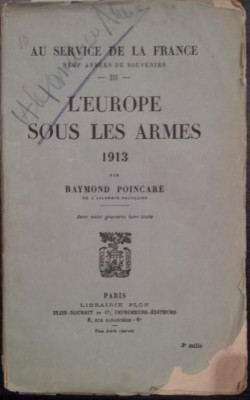 L \&amp;#039; EUROPE SOUS LES ARMES 1913 foto