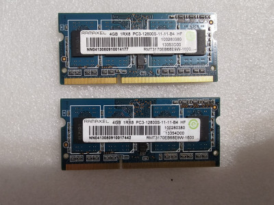 Kit memorie RAM laptop Ramaxel 8GB (2 x 4GB) PC3-12800 DDR3-1600MHz, 1.5V foto