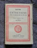 Entretiens avec le chancelier F. de M&uuml;ller / Goethe