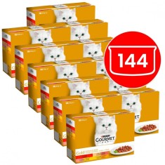 Tin Gourmet GOLD - chunkes in gravy, 144 x 85 g foto