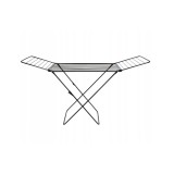 Uscator vertical pentru rufe, 178 x 55 x 106 cm, negru, model 203, Sepio