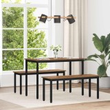 vidaXL Mese de sufragerie 110 x 100 x 75 cm METAL 892636