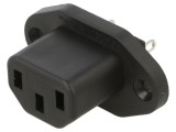 Conector alimentare AC tip F 15A IP20
