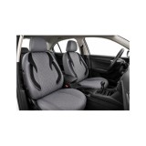 Huse scaune auto universale Premium gri cu negru, set fractionat fata-spate