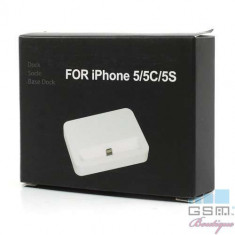 Incarcator Tip Suport Dock iPhone 5 5s 5c SE Negru foto