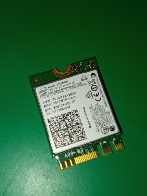 Placa wireless / modul wlan m2 Intel Dual Band AC 3165 433Mb + Bluetooth foto