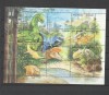 MOZAMBIC 2002 ANIMALE PREISTORICE DINOZAURI, Nestampilat