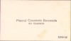 HST A2261 Carte vizita maior C-tin Beroniade Regimentul 5 Călărași