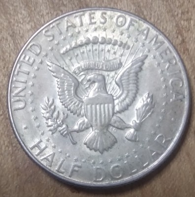 USA Half of Dollar 1968 Argint foto