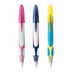 Stilou Bic EasyClic, varf M, alimentare rezerve, grip cauciucat, diverse culori