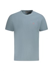 Tricou barbati, cu logo brodat, Regular fit, Gri (Marime: M) foto
