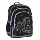 Ghiozdan Starpak Unicorn Holo, 39 cm, 3 compartimente, negru
