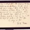 AUTOGRAF: Scriitorul Emil Isac catre Al. Mugur, din februarie 1922