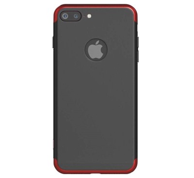 Husa pentru Apple iPhone 8 Plus, GloMax 360 Negru-Rosu foto