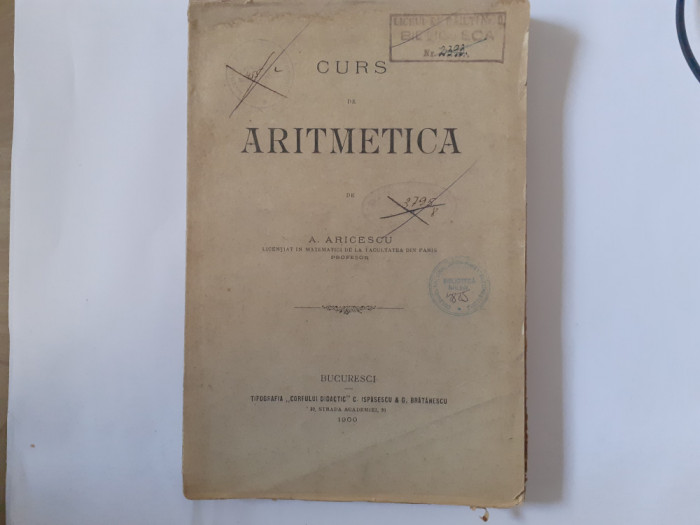 CURS DE ARITMETICA-A.ARICESCU-1900 R3.