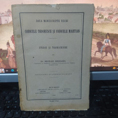 Drăganu, Două manuscripte vechi, Codicele Todorescu și Codicele Martian 1914 011