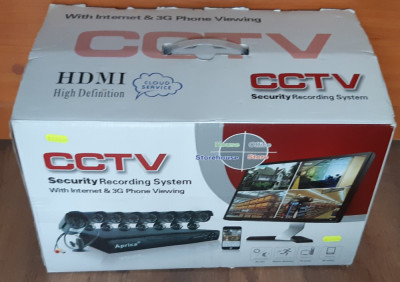 KIT supraveghere video 8 camere exterior cu DVR 8 canale + HDD foto