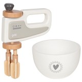 Jucarie de lemn - Set mixer de mana cu bol | Goki